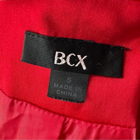 BCX juniors dress coat size S deep ruby red double breasted vintage 90s y2k - Picture 11 of 14